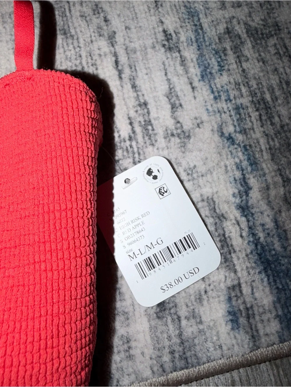 NWT Free People Red Textured Sweetheart Bralette Top